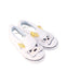 A White Slip Ons from Vans in size 3T for girl. (Front View)