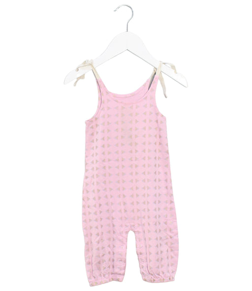 A Pink Sleeveless Jumpsuits from Egg by Susan Lazar in size 0-3M for girl. (Front View)
