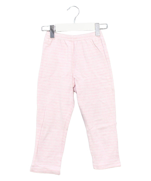 A Pink Casual Pants from Mides in size 4T for girl. (Front View)