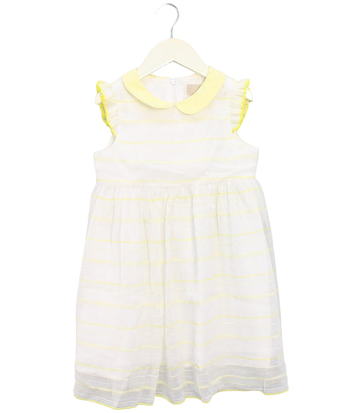 A White Sleeveless Dresses from Chickeeduck in size 5T for girl. (Front View)