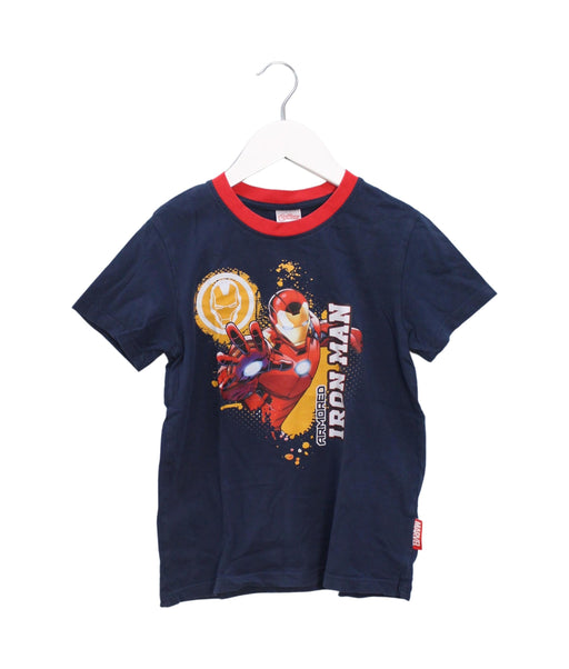 A Navy Short Sleeve T Shirts from Marvel in size 8Y for boy. (Front View)