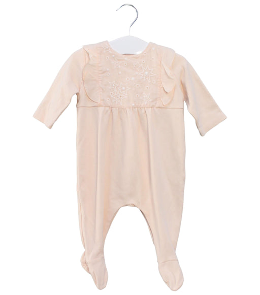 A Pink Long Sleeve Jumpsuits from Chloe in size 0-3M for girl. (Front View)
