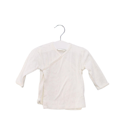 A White Long Sleeve Tops from Bonpoint in size 0-3M for boy. (Front View)