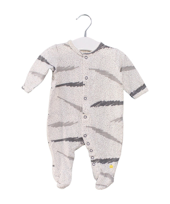 A Ivory Long Sleeve Jumpsuits from The Bonnie Mob in size 0-3M for boy. (Front View)