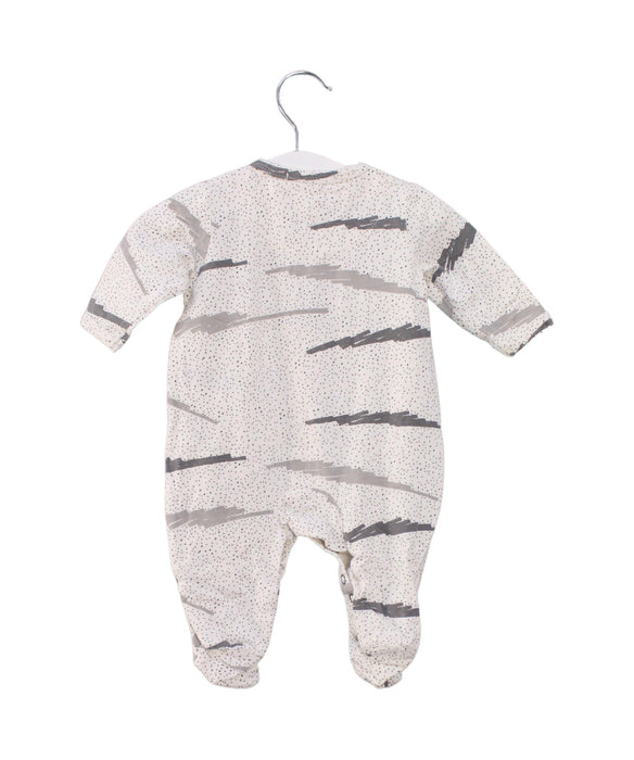 A Ivory Long Sleeve Jumpsuits from The Bonnie Mob in size 0-3M for boy. (Back View)