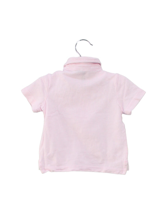 A Pink Short Sleeve Polos from Janie & Jack in size 6-12M for boy. (Back View)