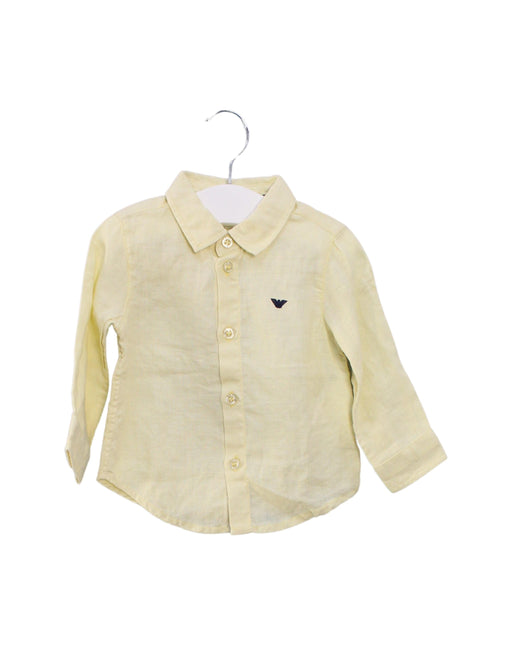 A Yellow Shirts from Armani in size 3-6M for boy. (Front View)