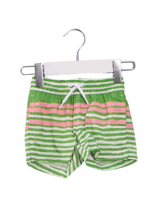 A Green Swim Shorts from The Beaufort Bonnet Company in size 0-3M for neutral. (Front View)