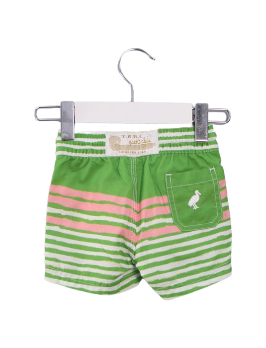 A Green Swim Shorts from The Beaufort Bonnet Company in size 0-3M for neutral. (Back View)