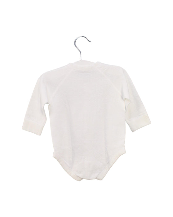 A White Long Sleeve Bodysuits from Mides in size 6-12M for neutral. (Back View)