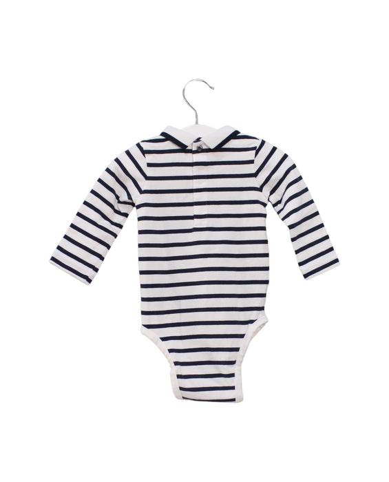 A Navy Long Sleeve Bodysuits from Jacadi in size 3-6M for boy. (Back View)