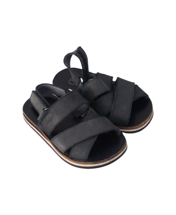 A Black Sandals from Bonpoint in size 3T for girl. (Front View)