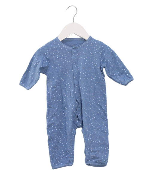 A Blue Bibs from Petit Bateau in size 3-6M for boy. (Front View)