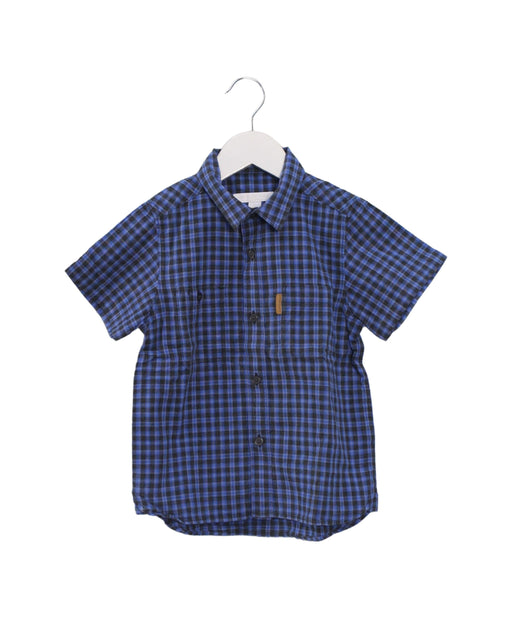 A Blue Shirts from Burberry in size 4T for boy. (Front View)