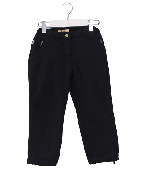A Black Casual Pants from Aigle in size 4T for boy. (Front View)