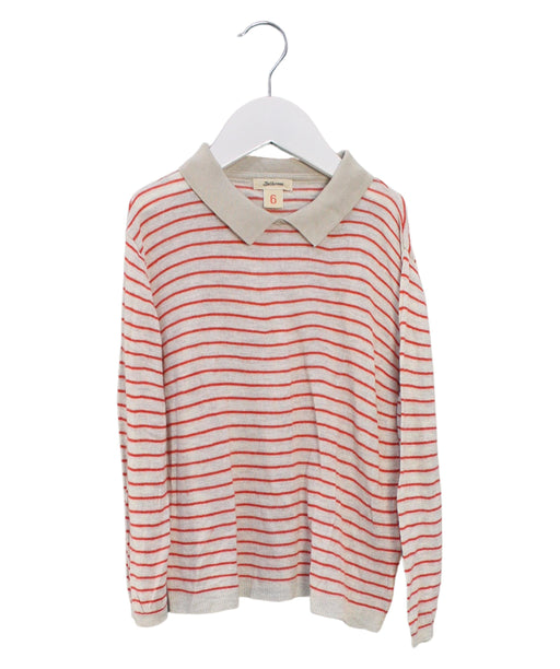 A Red Long Sleeve Tops from Bellerose in size 6T for boy. (Front View)