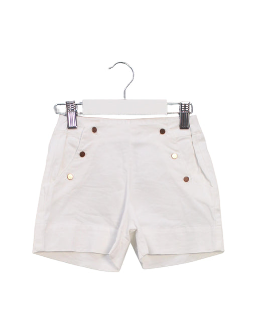 A White Shorts from Velveteen in size 6T for girl. (Front View)