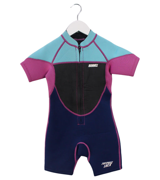 A Multicolour Wetsuits from Minnex in size 6T for girl. (Front View)