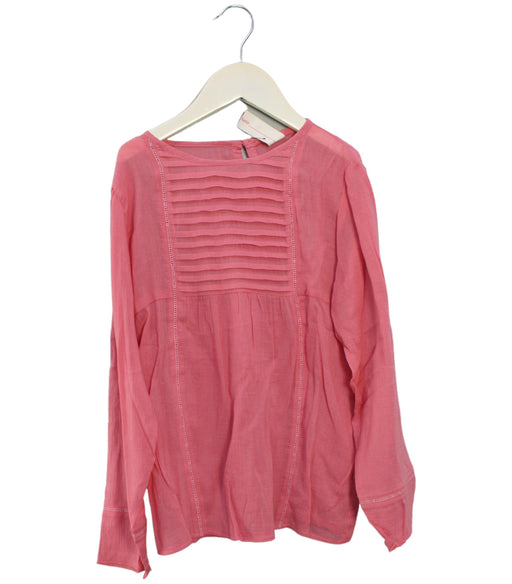 A Pink Long Sleeve Tops from Juliet & the Band in size 10Y for girl. (Front View)