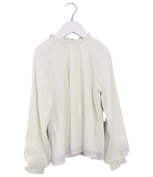 A White Long Sleeve Tops from Carrément Beau in size 8Y for girl. (Front View)