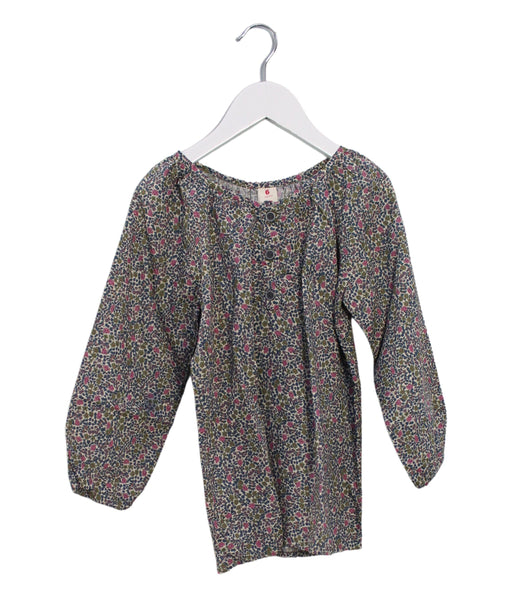 A Blue Long Sleeve Tops from Juliet & the Band in size 6T for girl. (Front View)