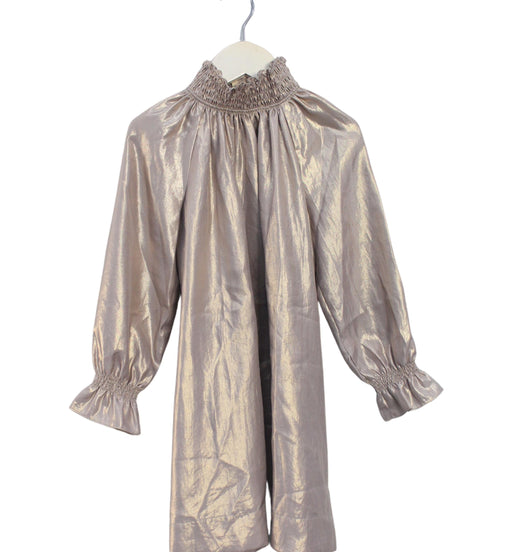 A Gold Long Sleeve Dresses from Bonpoint in size 6T for girl. (Front View)