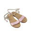 A Pink Sandals from Bonpoint in size 6T for girl. (Front View)