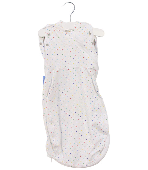 A White Sleepsacs from The Gro Company in size 0-3M for neutral. (Front View)