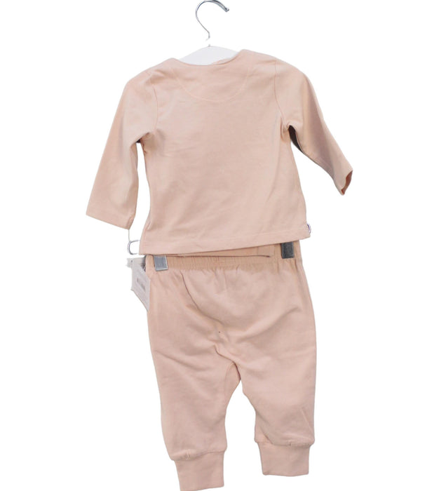 A Pink Pants Sets from Pehr in size 0-3M for girl. (Back View)