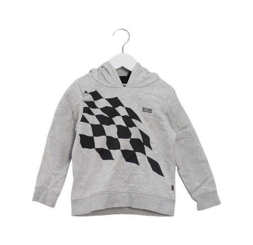 A Grey Sweatshirts from Boss in size 6T for boy. (Front View)