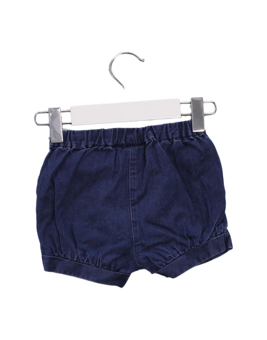 A Navy Shorts from Jacadi in size 6-12M for girl. (Back View)