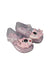 A Transparent Flats from Mini Melissa in size 12-18M for girl. (Front View)