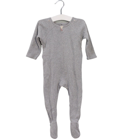 A Grey Onesies from Burberry in size 6-12M for boy. (Front View)