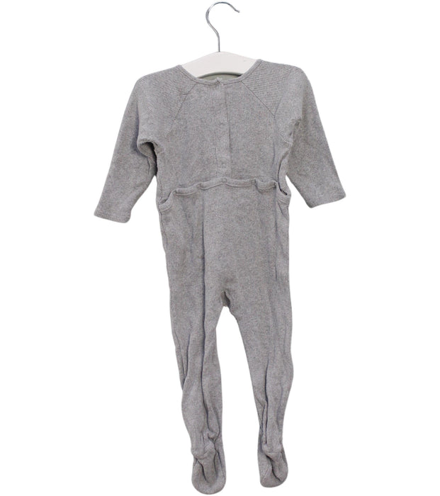A Grey Onesies from Burberry in size 6-12M for boy. (Back View)