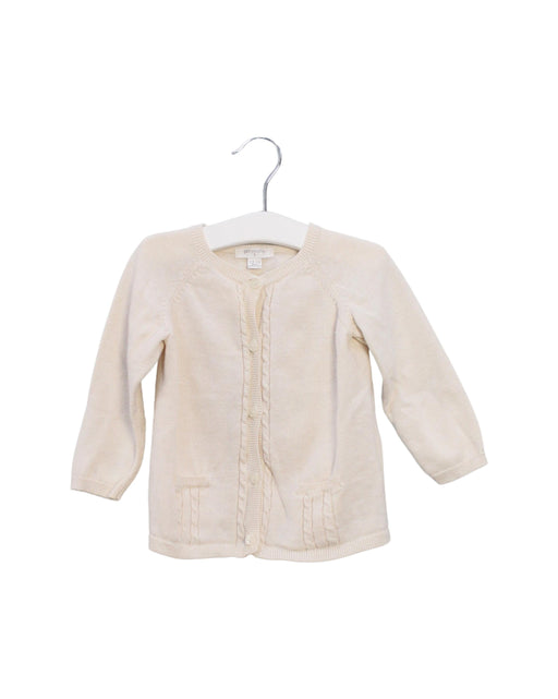 A Beige Cardigans from Purebaby in size 12-18M for girl. (Front View)