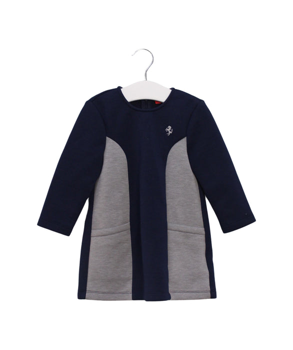 A Navy Long Sleeve Dresses from Ferrari in size 6-12M for girl. (Front View)