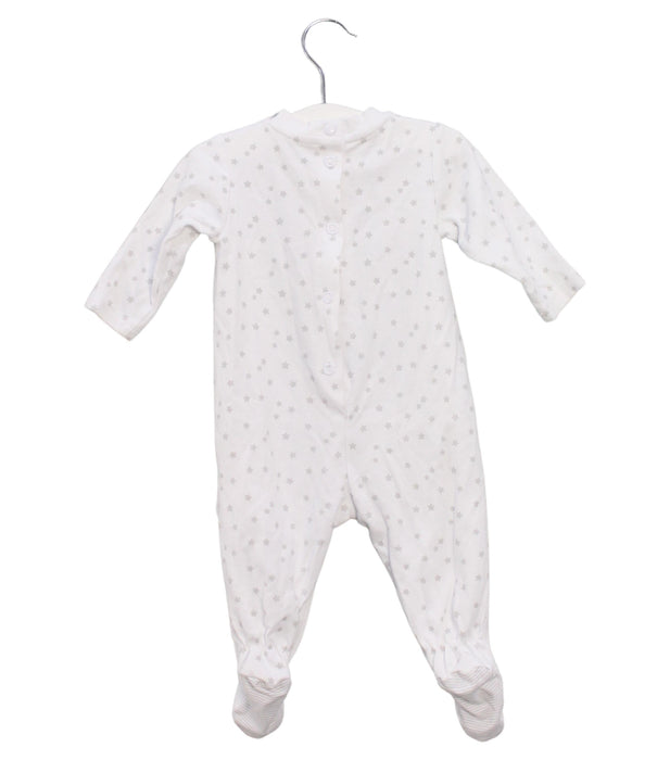A White Onesies from Chicco in size 3-6M for girl. (Back View)
