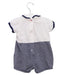 A White Short Sleeve Rompers from Chicco in size 3-6M for girl. (Back View)