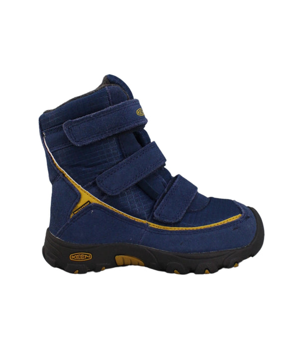 A Blue Casual Boots from Keen in size 4T for boy. (Back View)