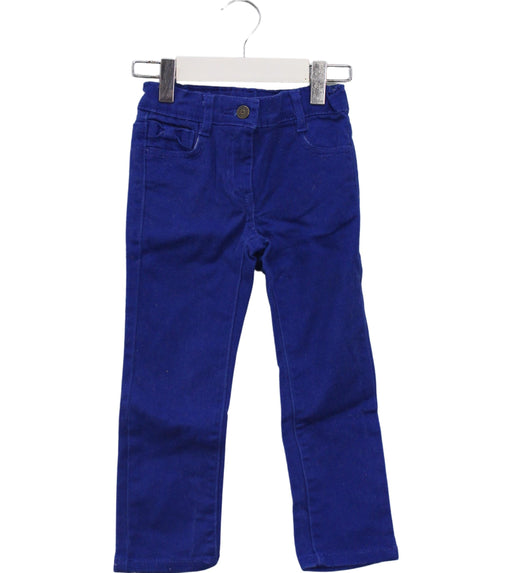 A Blue Casual Pants from Janie & Jack in size 3T for girl. (Front View)