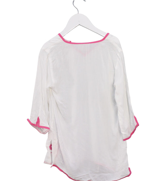 A White Cover Ups from Snapper Rock in size 4T for girl. (Back View)