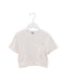A Ivory Short Sleeve T Shirts from Petit Bateau in size 3T for girl. (Front View)