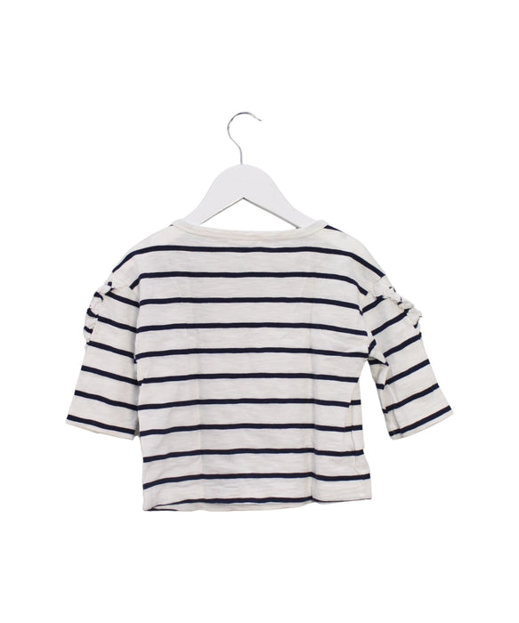 A White Long Sleeve Tops from Crewcuts in size 3T for girl. (Back View)