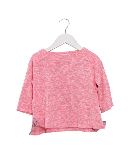 A Pink Long Sleeve Tops from Crewcuts in size 3T for girl. (Front View)