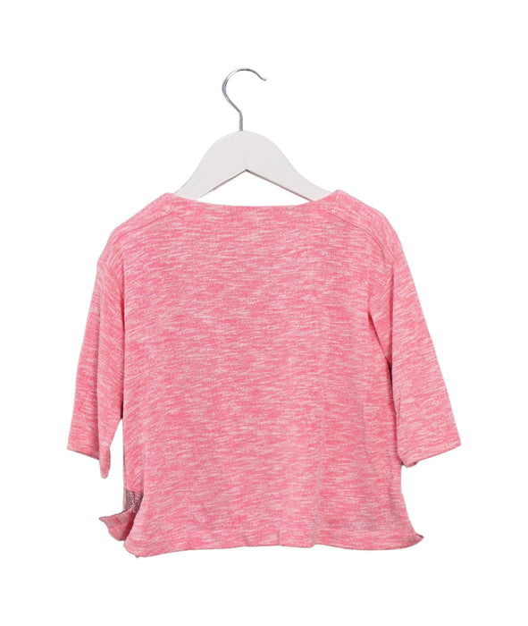 A Pink Long Sleeve Tops from Crewcuts in size 3T for girl. (Back View)