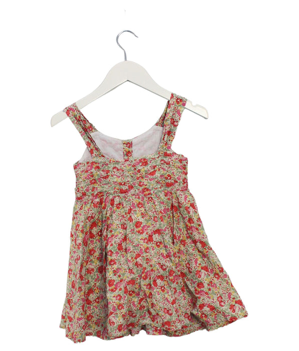 A Green Sleeveless Dresses from Bonpoint in size 3T for girl. (Back View)