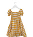 A Yellow Short Sleeve Dresses from Seed in size 3T for girl. (Back View)