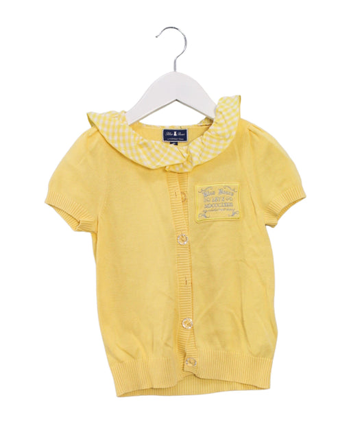 A Yellow Short Sleeve Tops from Nicholas & Bears in size 4T for girl. (Front View)