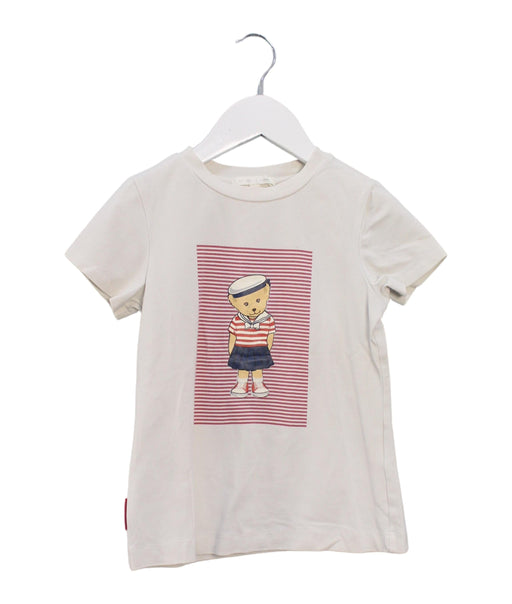A White Short Sleeve T Shirts from Nicholas & Bears in size 8Y for girl. (Front View)