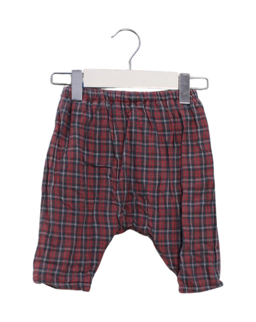 A Red Casual Pants from Bout'Chou in size 0-3M for boy. (Front View)